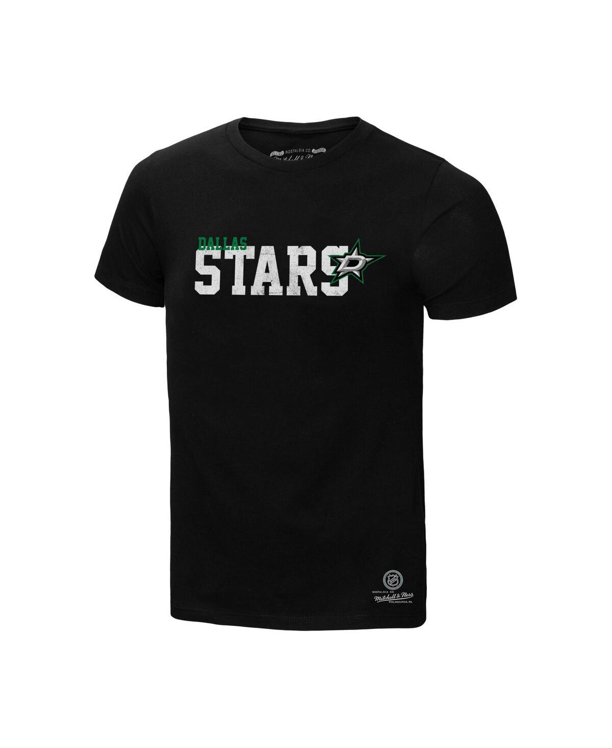 Mitchell & Ness Men's Black Dallas Stars Home T-shirt In Black