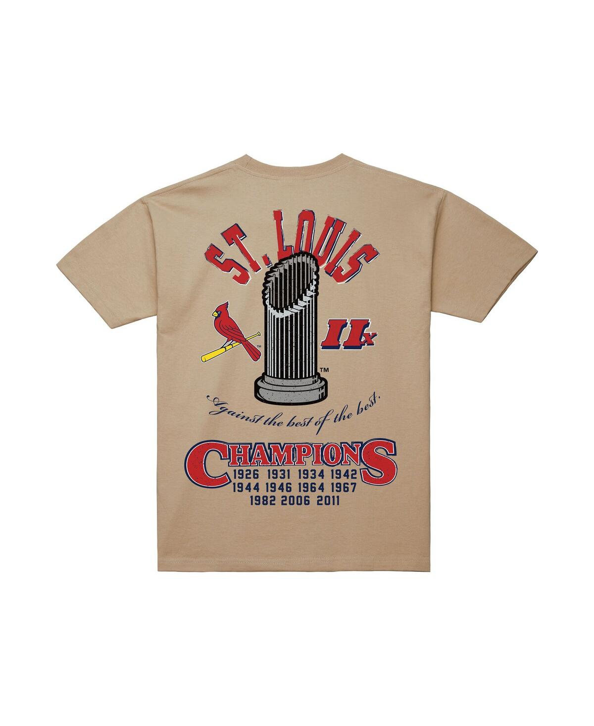 Mitchell & Ness Men'sâ Cream St. Louis Cardinals Legacy Defined T-shirt In Neutral