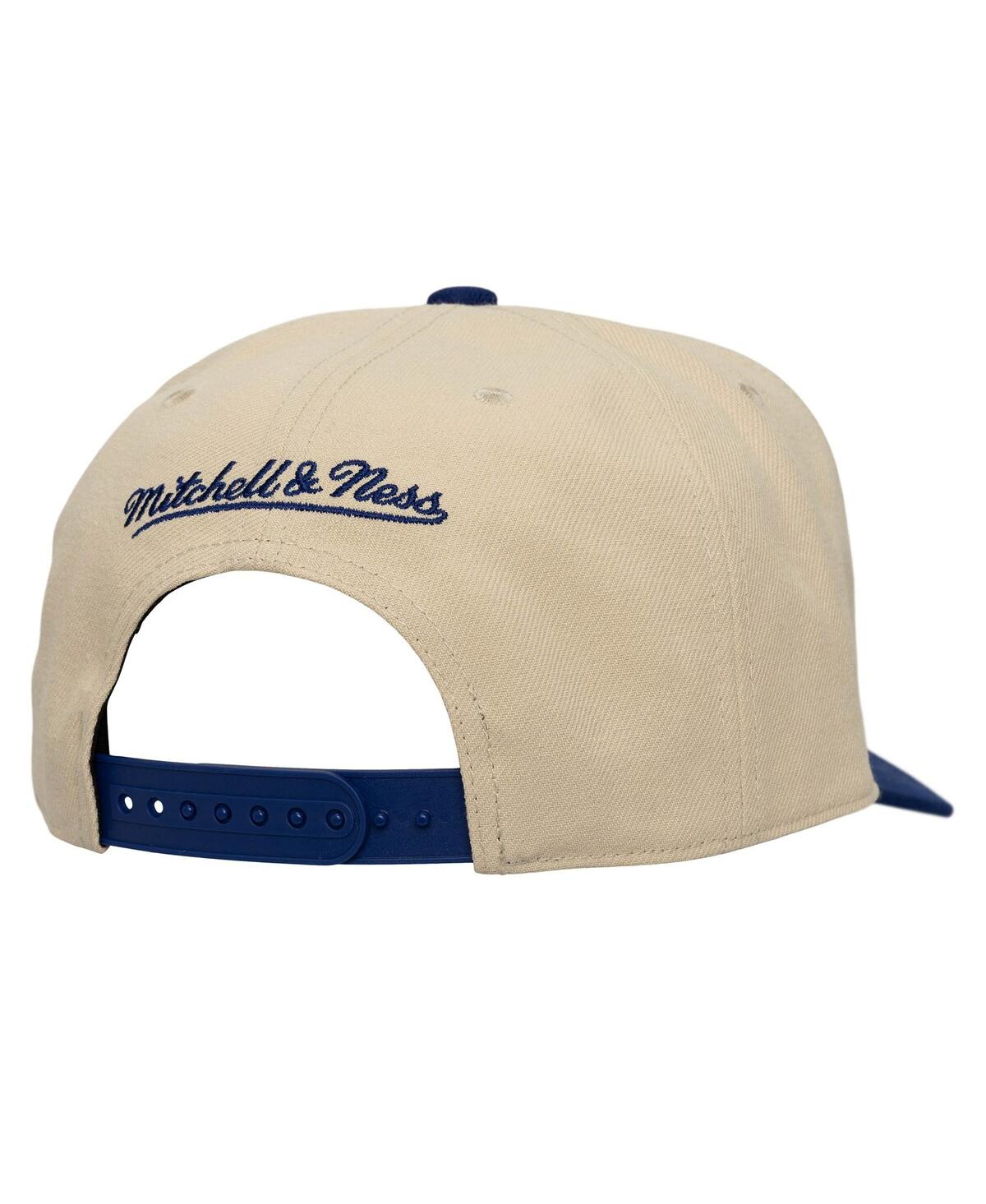 Mitchell & Ness Men's Cream/blue Real Salt Lake Upside Down Pro Pinch Snapback Hat In Multi