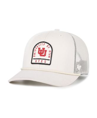 '47 Brand - Men's and 'Women's Cream Utah Utes Core Inline Gravestone Adjustable Trucker Hat
