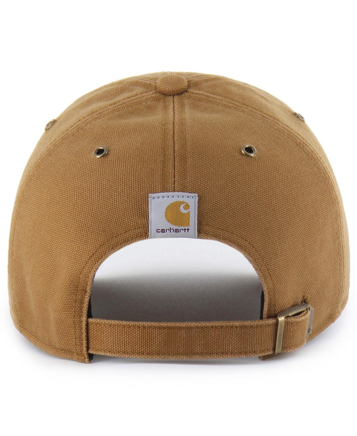 Carhartt X 47 Brand Men's Brown Chicago Blackhawks Clean Up Adjustable Hat In Brown