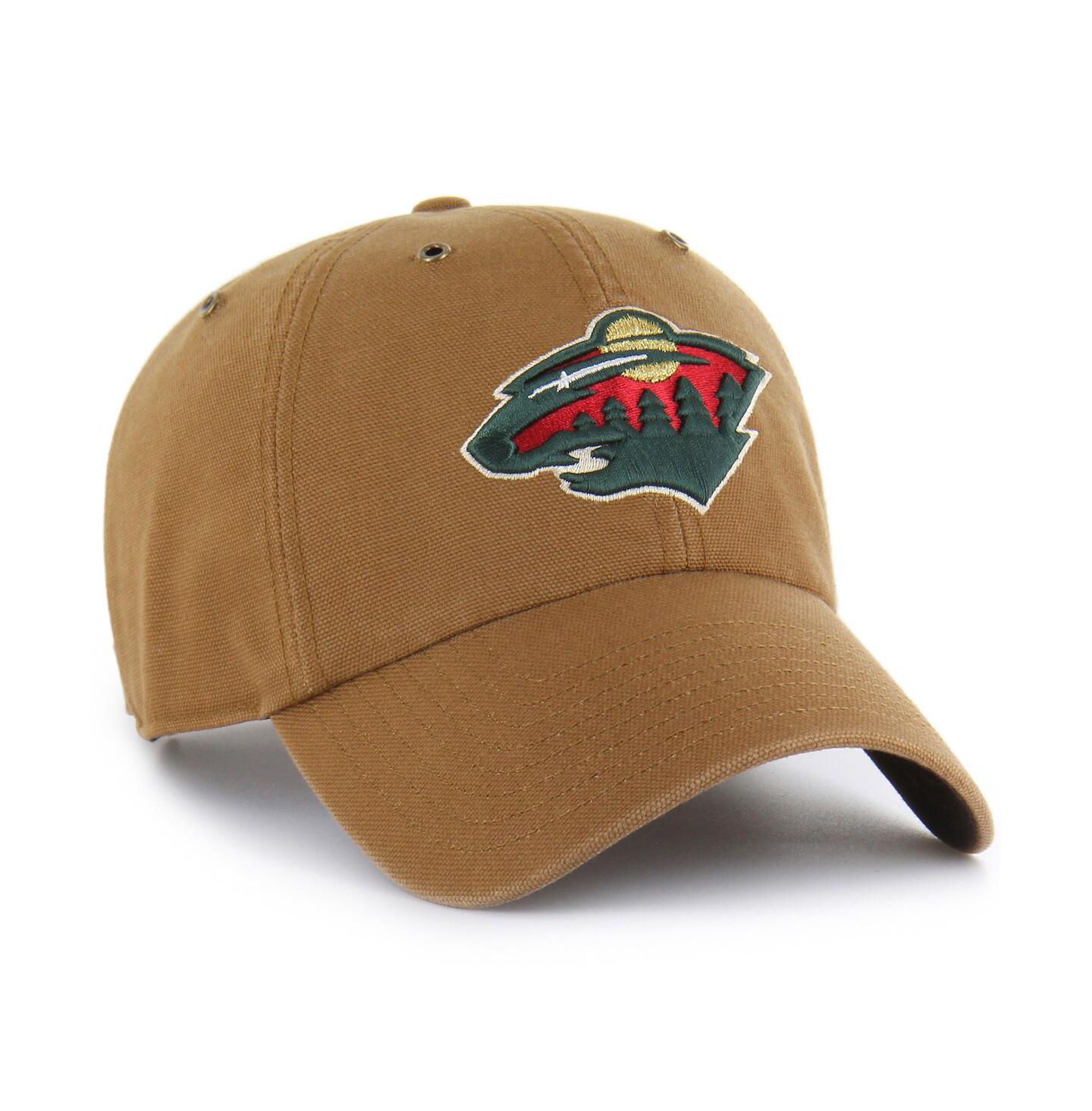 Мужская кепка '47 Brand Carhartt x Brown Minnesota Wild Clean Up Adjustable Hat — фото 2