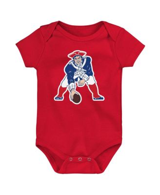 Newborn 3-Piece New England Patriots Little Tike Bodysuit Set