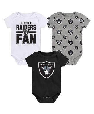 Outerstuff - Newborn 3-Piece Las Vegas Raiders Little Tike Bodysuit Set