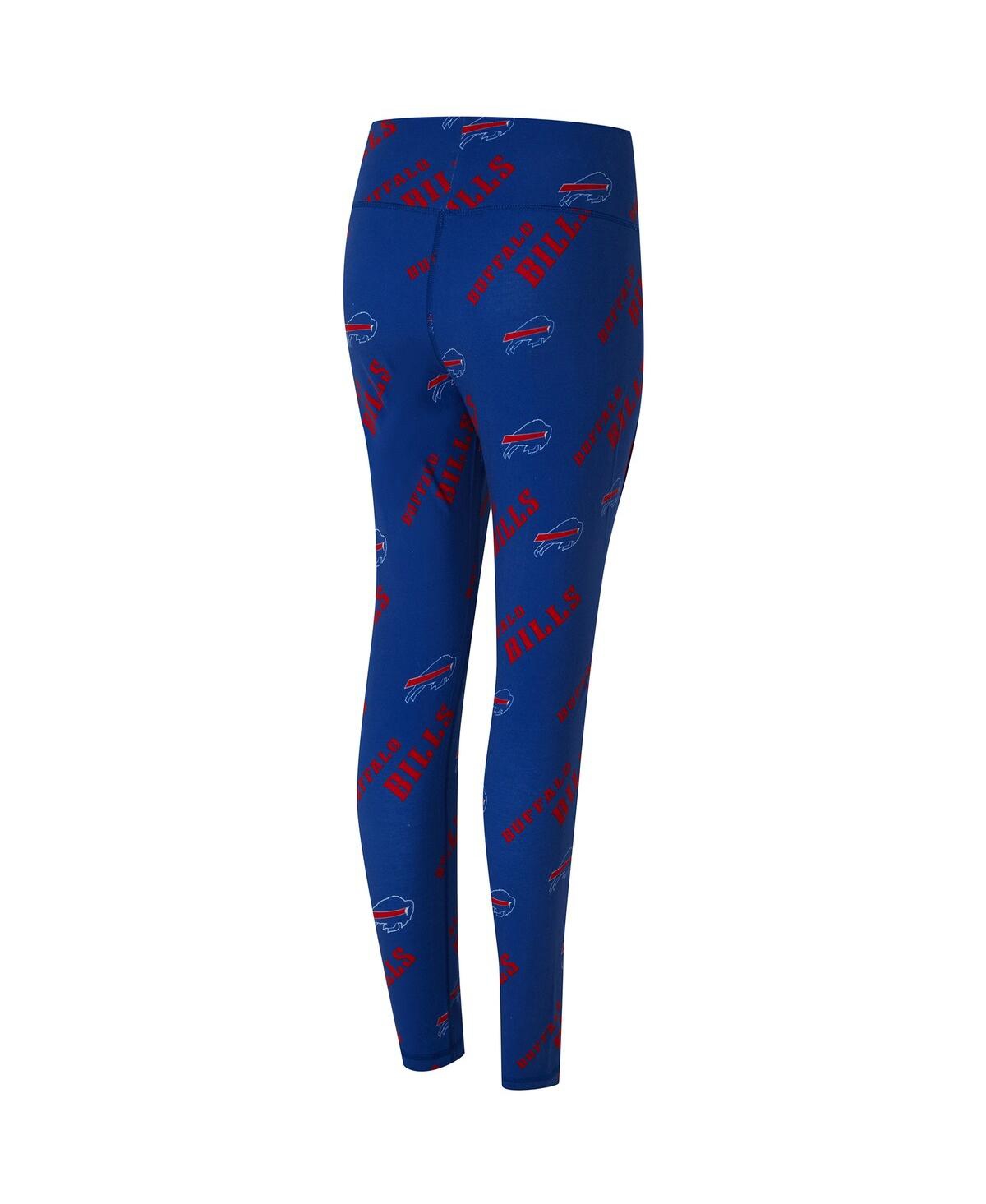 Concepts Sport Women's Royal Buffalo Bills Mosaic Allover Print Leggings In Blue