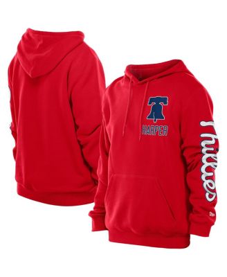 New Era - Men's Bryce Harper Red Philadelphia Phillies Design Lab Pullover Hoodie