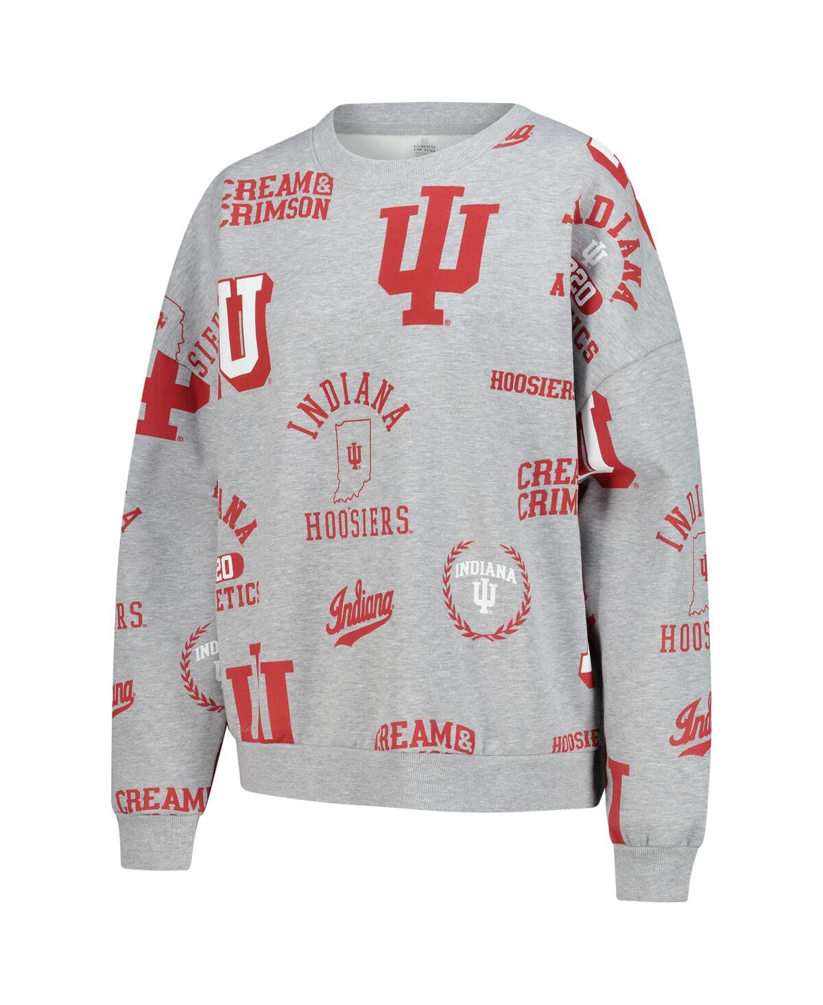 Gameday Couture Women's Heather Gray Indiana Hoosiers Always On Repeat Fleece Sweatshirt In Gray
