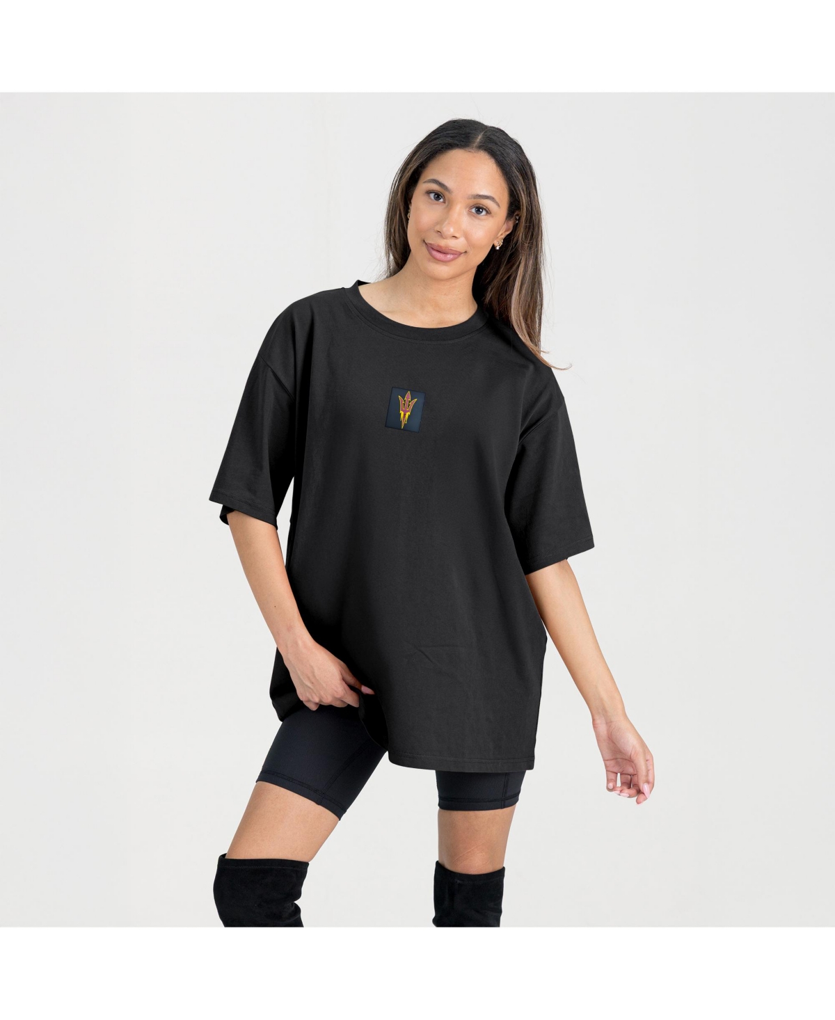 Gameday Couture Women's Black Arizona State Sun Devils Oversized Back At Ya T-shirt In Black