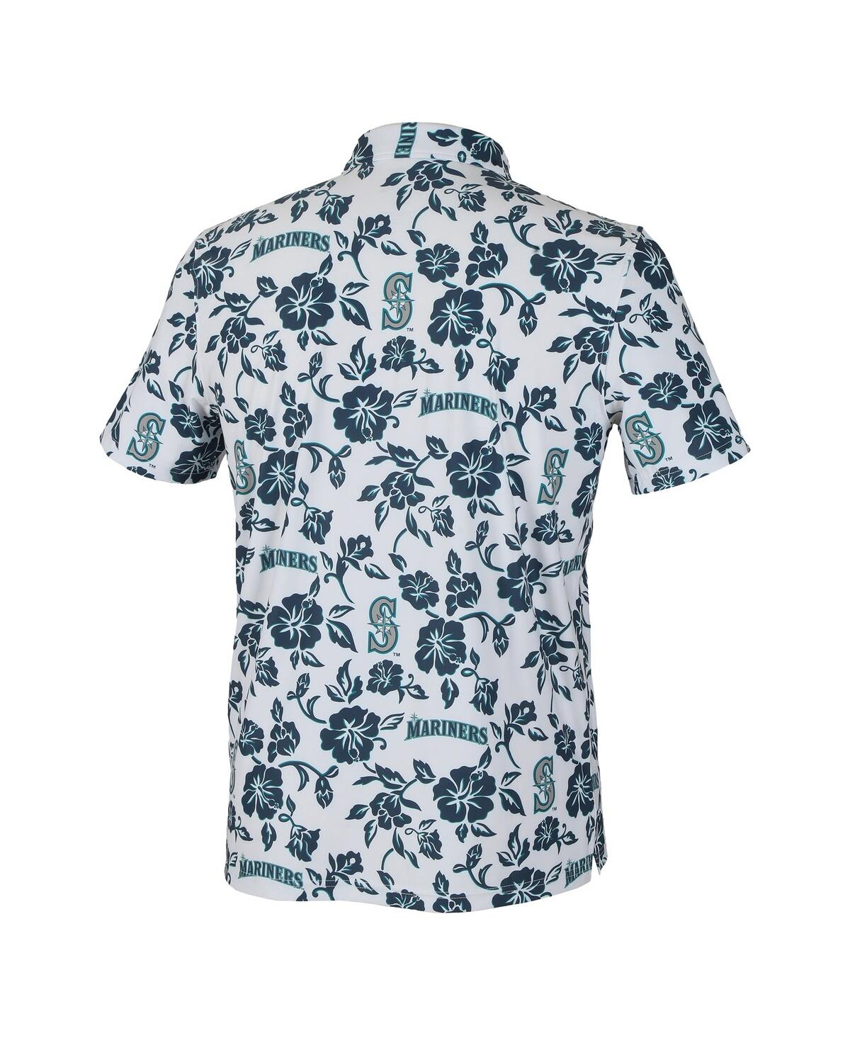 Reyn Spooner Men'sâ White Seattle Mariners Pua Performance Polo Shirt In White