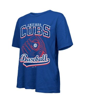 Women's Royal Chicago Cubs Oversized First Base T-Shirt