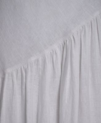 Women's Shirred Sleeveless V-Neck Dress