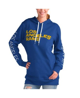 G-III 4Her by Carl Banks - Women's Royal Los Angeles Rams Extra Inning Pullover Hoodie