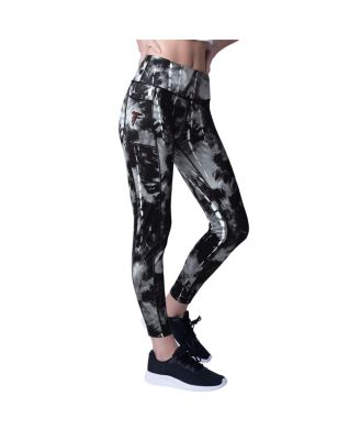 MSX by Michael Strahan - Women's Black Atlanta Falcons Serena Tie-Dye Leggings