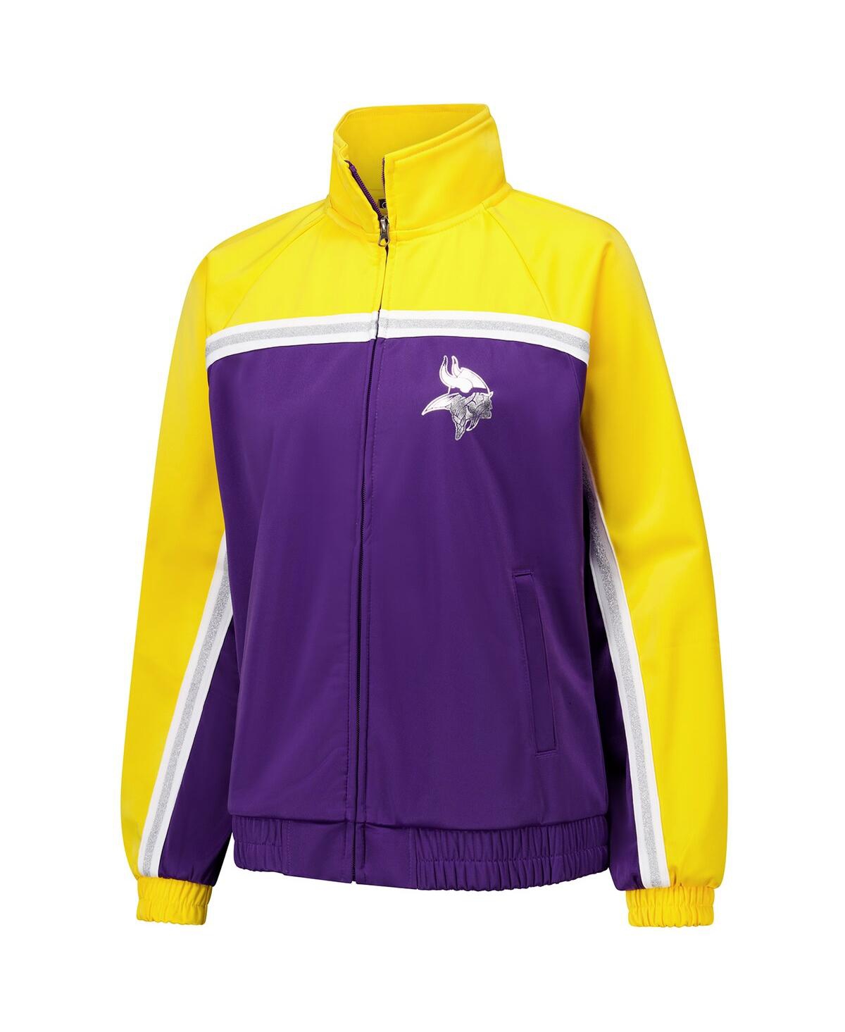 G-iii 4her By Carl Banks Women's Purple Minnesota Vikings Post Game Full-zip Track Jacket In Multi