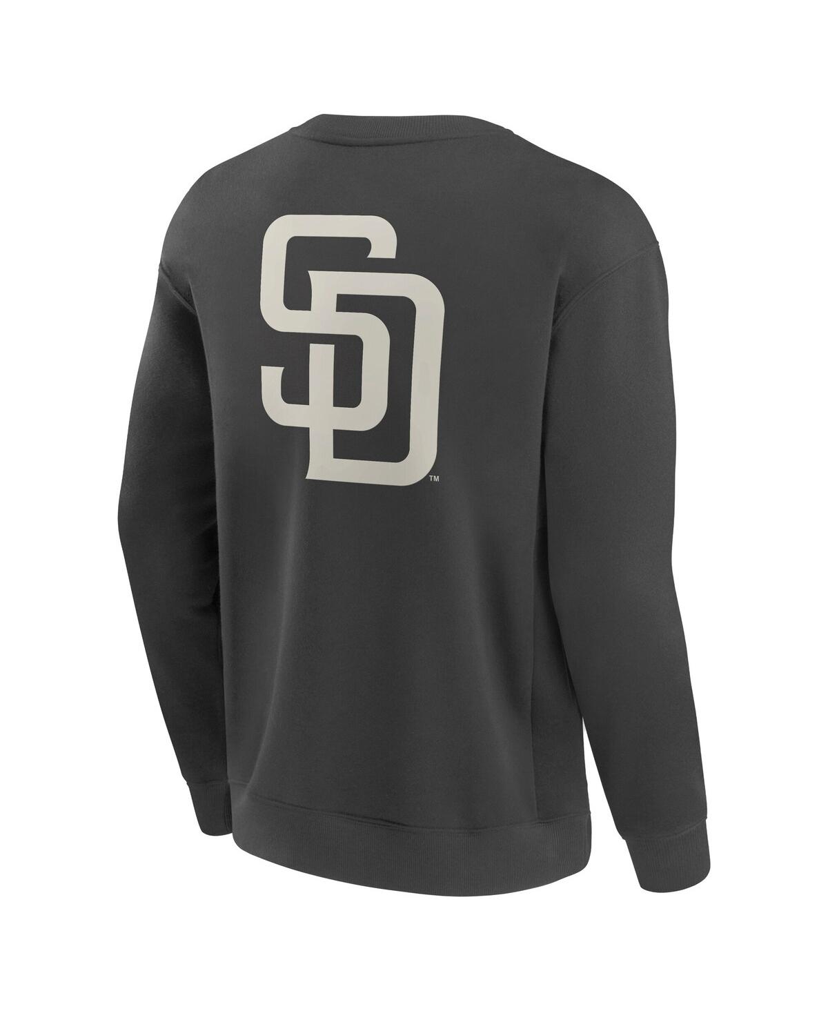 Fanatics Men's Charcoal San Diego Padres Elements Future Ground Lettering Pullover Sweatshirt In Multi