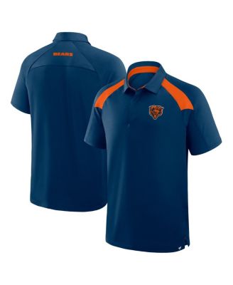 Fanatics - Men's Navy Chicago Bears Back Around Raglan Polo Shirt