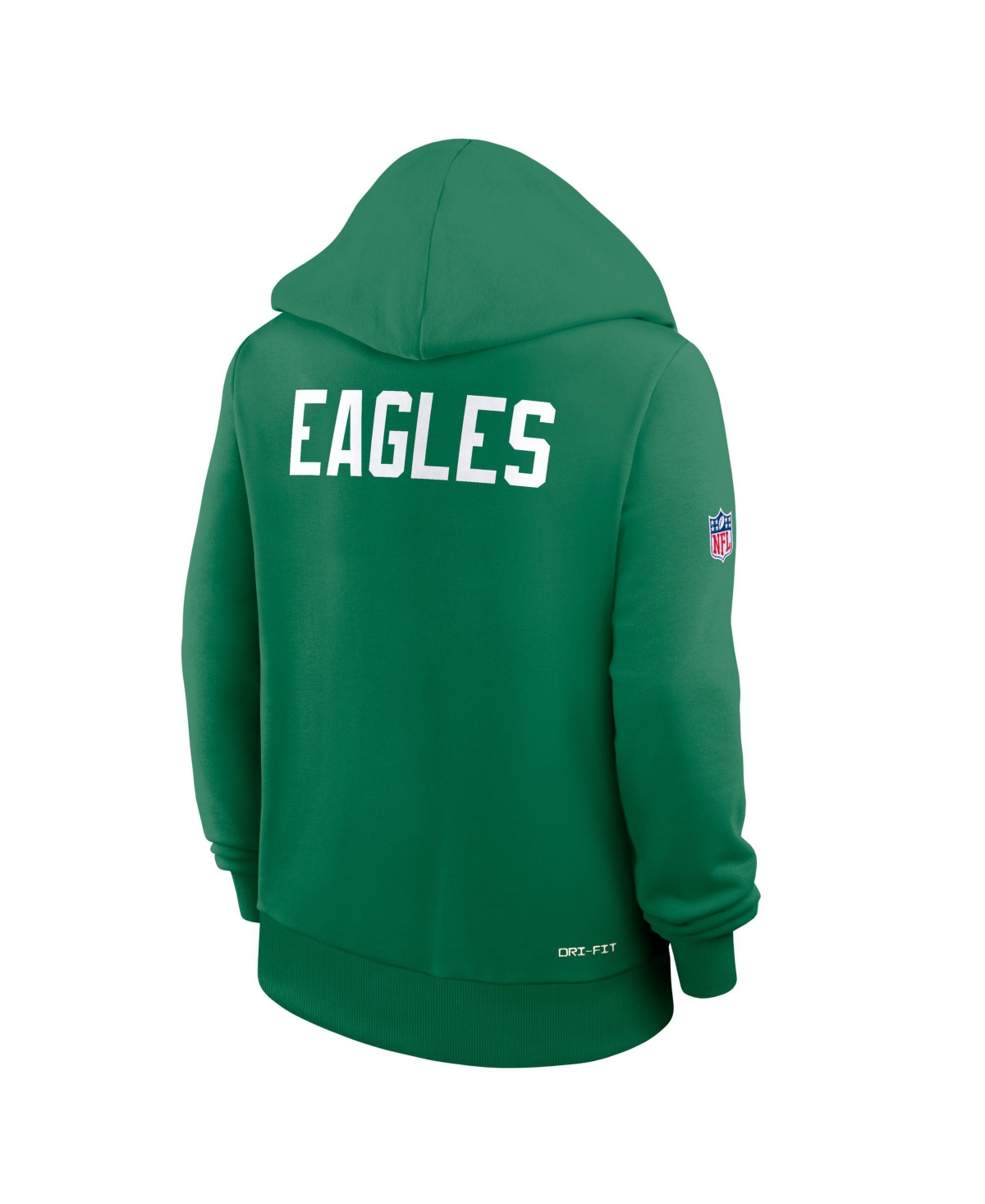 Nike Women's Kelly Green Philadelphia Eagles Throwback Sideline Standard Issue Dri-fit Hoodie In Green
