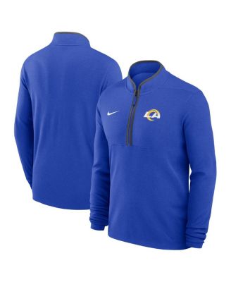 Nike - Men's Royal Los Angeles Rams Lightweight Victory Dri-FIT Half-Zip Pullover Hoodie
