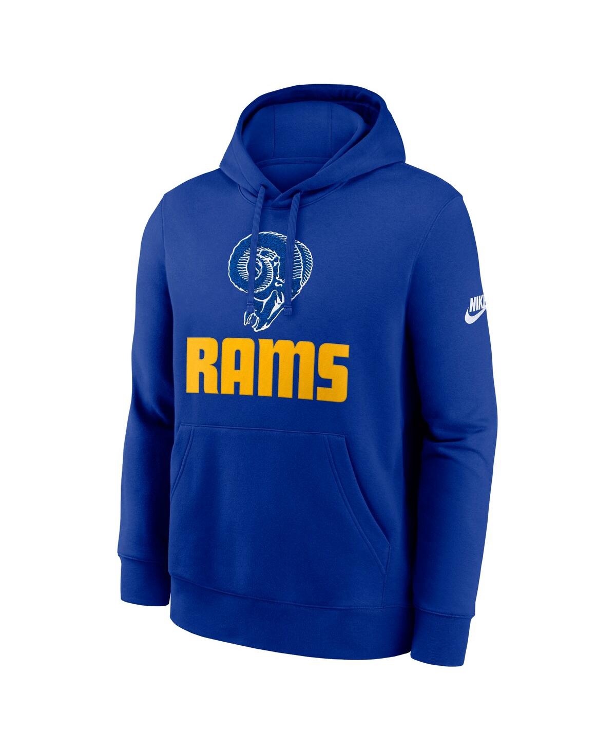 Nike Los Angeles Rams Best Season Rewind Club  Men's Nfl Pullover Hoodie In Blue
