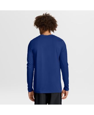 Men's Royal New York Giants Primetime Legend Icon Performance Long Sleeve T-Shirt