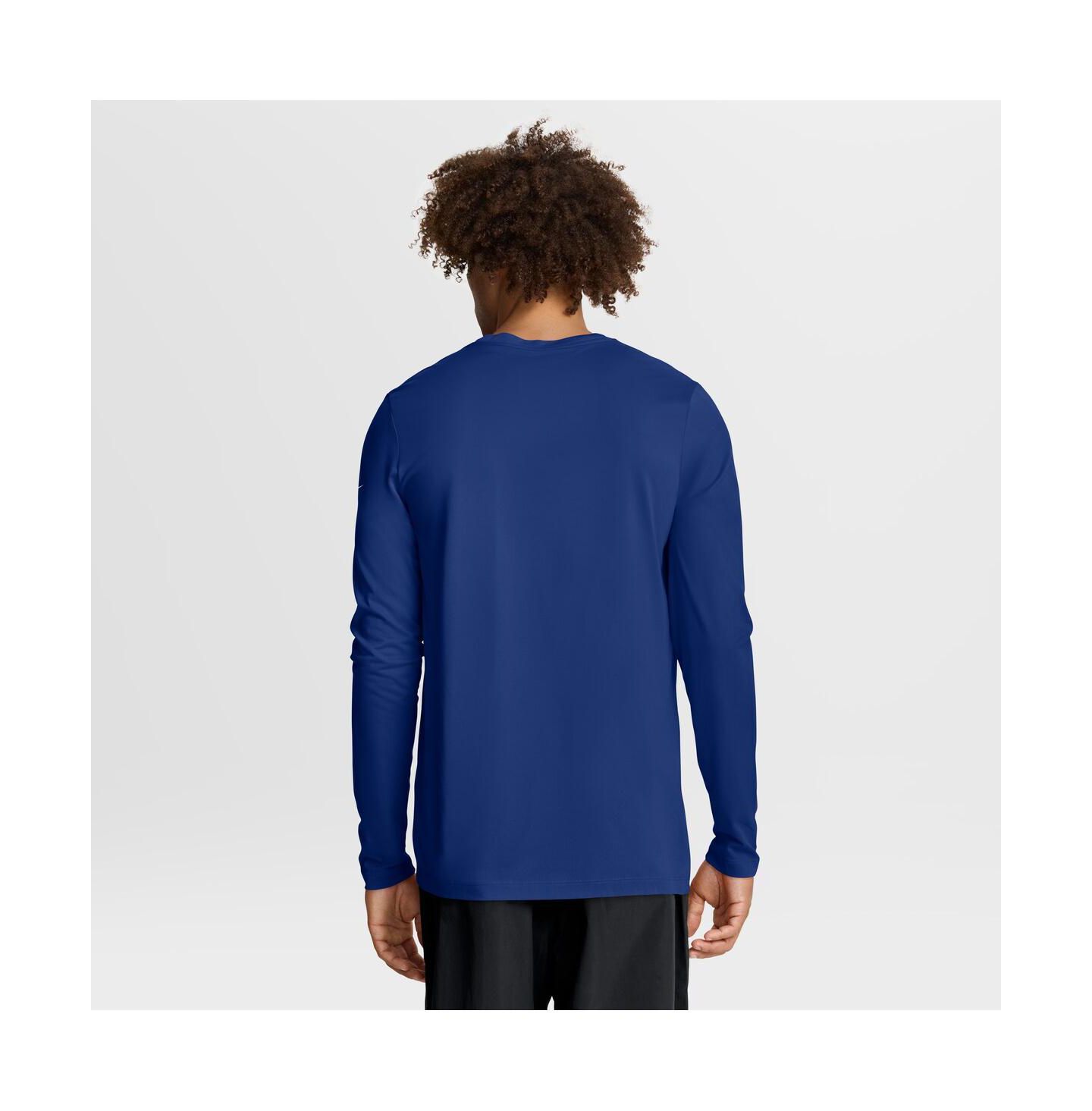 Мужская футболка Nike Royal New York Giants Primetime Legend Icon Performance Long Sleeve — фото 2