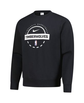 Men's Black Minnesota Timberwolves 2025/26 Authentic Practice Club Sweatshirt