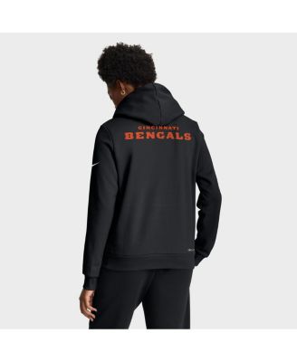 Women's Black Cincinnati Bengals Sideline Standard Issue&nbsp;Initial Home&nbsp;Dri-FIT Hoodie