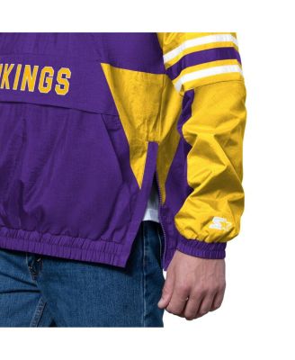 Men's Purple Minnesota Vikings Prospect Half-Zip Pullover