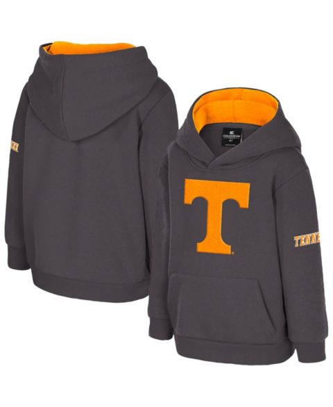 Худи Colosseum Charcoal Tennessee Volunteers Big Logo Volume Fleece Pullover для мальчиков-малышей