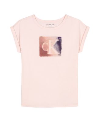 Calvin Klein - Girls 7-16 Short Sleeve High-Low Hem T-Shirt