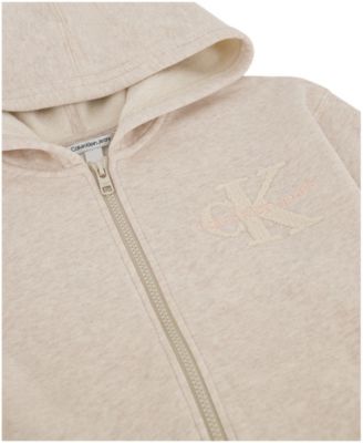 Girls' 7-16 Front-Zip Long Sleeve Hoodie