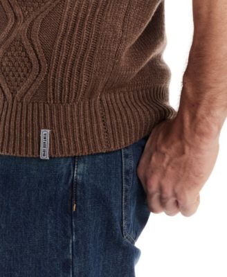 Men's Chunky Cable Knit Toggle Sweater