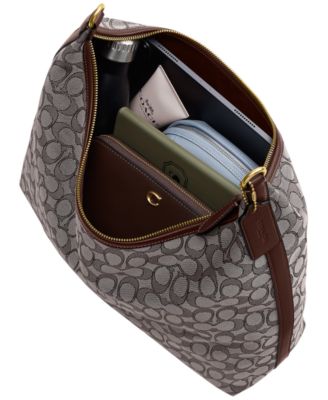 Juliet Large Signature Jacquard Shoulder Bag 38