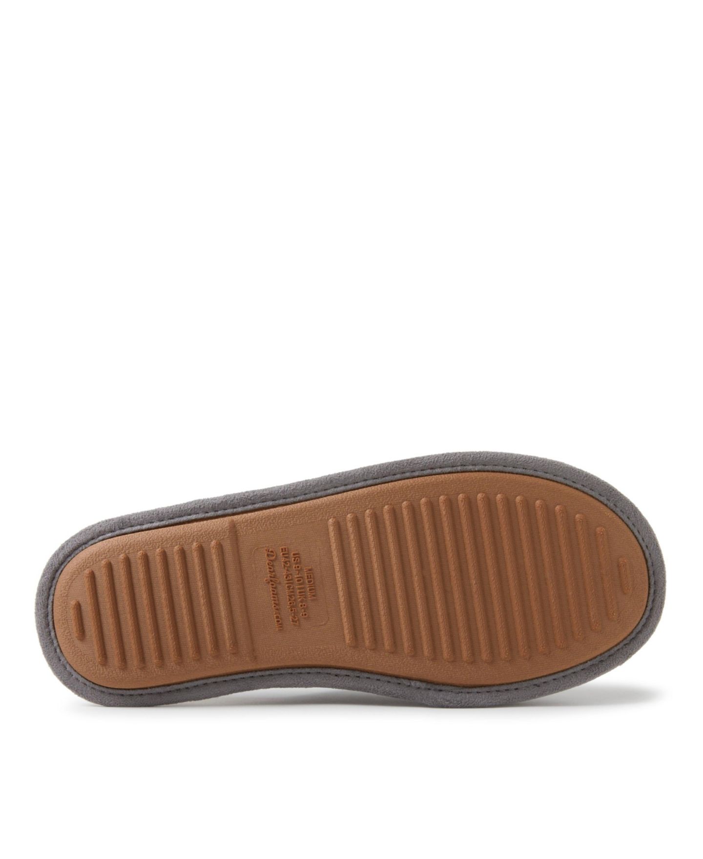 Мужские тапочки Dearfoams Carson Papa Bear Dad Scuff Slipper, цвет: Светлый меланжевый серый — фото 4