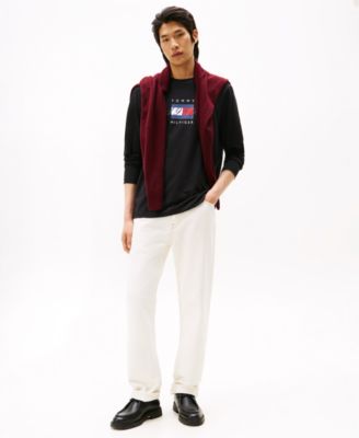 Men's Linear Flag Graphic Long-Sleeve T-Shirt