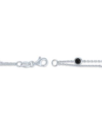 Black Diamond Bracelet (1/4 ct. t.w.) in Sterling Silver