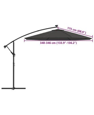 Replacement Fabric Anthracite 100% polyester 138 in diameter