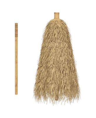 Tiki Umbrella Natural Bamboo, Banana Leaf 59.1 in diameter