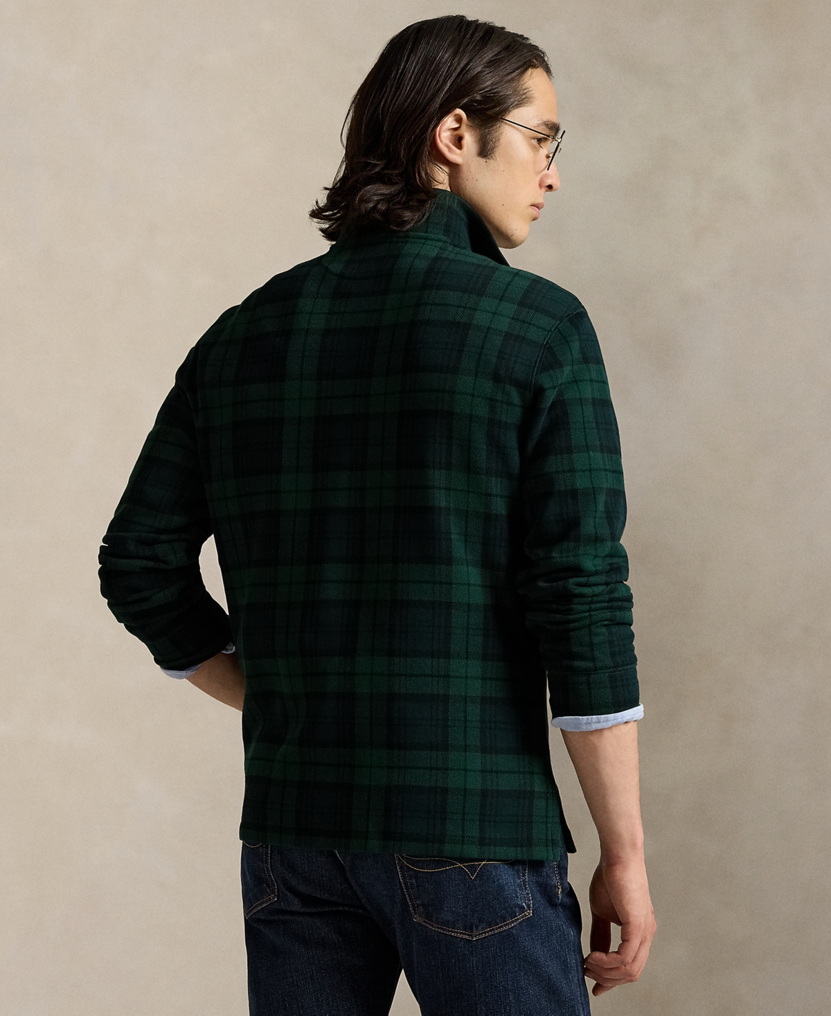 Polo Ralph Lauren Men's Estate-rib Cotton Quarter-zip Pullover In Green
