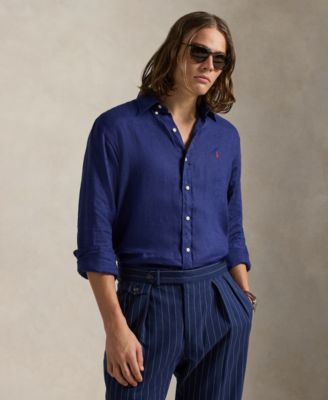 Men's Classic Fit Linen Shirt	