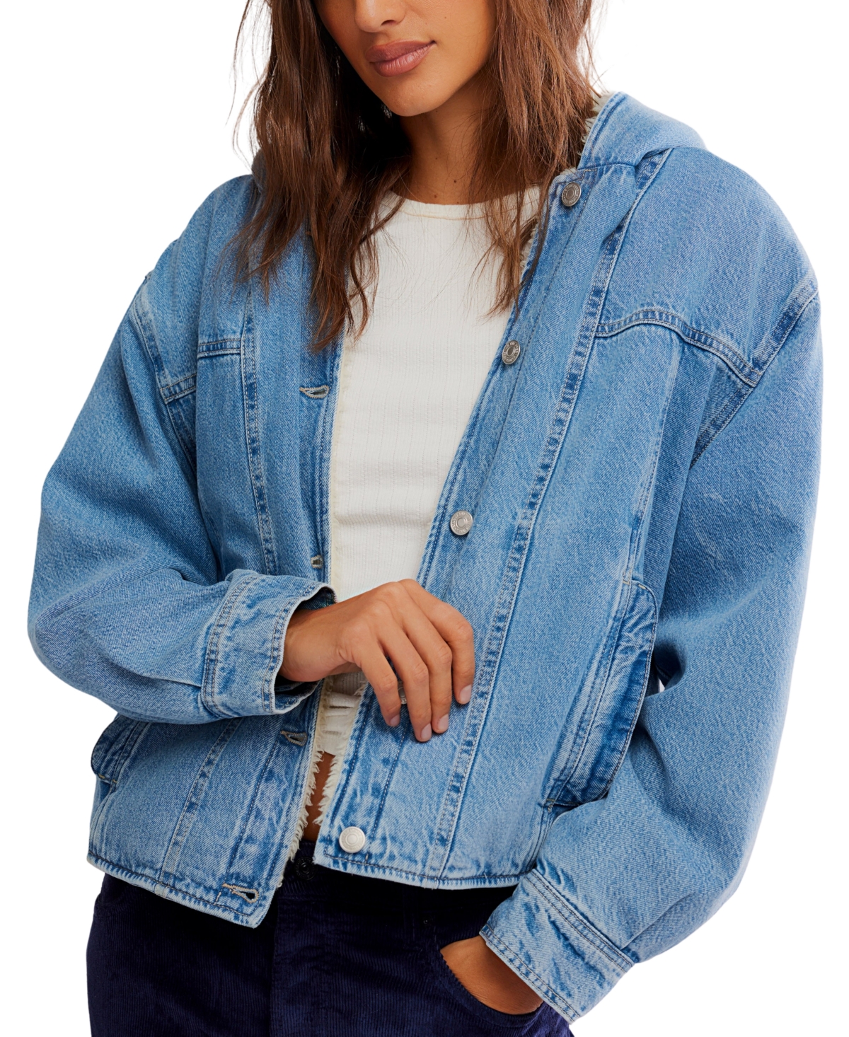 Free People Women's Asher Oversized Long Sleeve Jacket