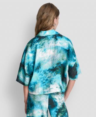 Women's Short Sleeve Printed Top