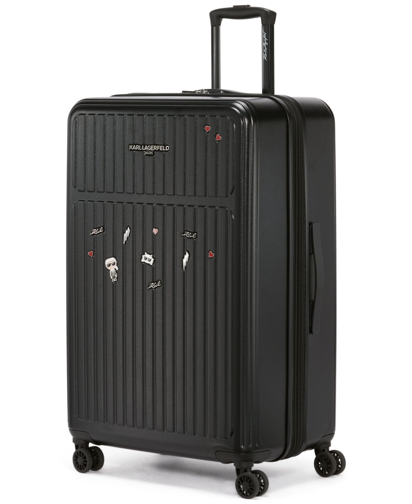 Чемодан KARL LAGERFELD PARIS Sentimental Voyage 30" Upright Luggage, цвет: Чёрный — фото 1