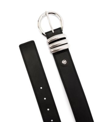 Women's Embellished Non-Reversible Buckle Belt