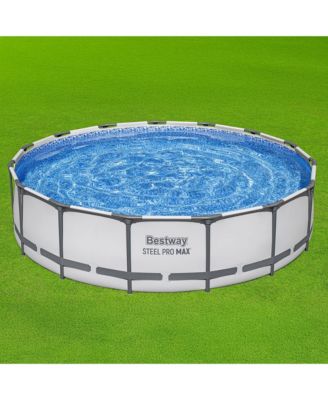 Steel Pro MAX 15'x42" Round Above Ground Swimming Pool with Pump & Cover
