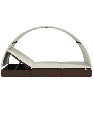 Patio Sunbed Brown