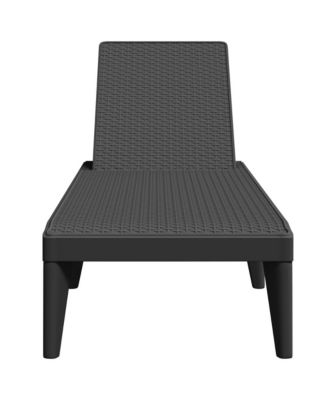 Sun Lounger Anthracite 100% Polypropylene Standard