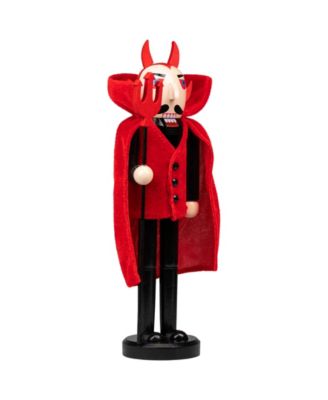 Devil Holding Pitch Fork Halloween Nutcracker, 14"