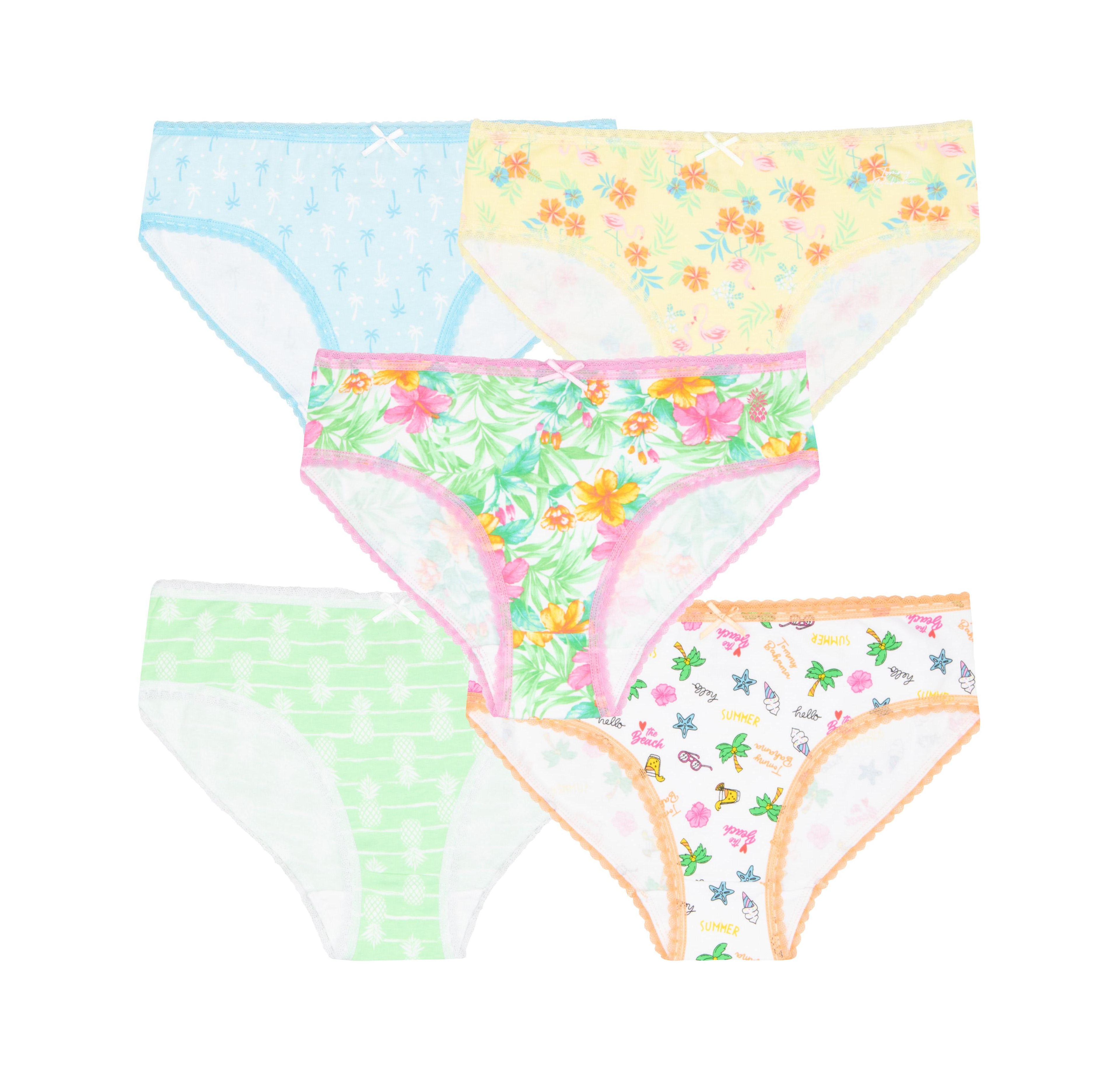 Tommy Bahama Little Girls Cotton 5 Pack Underwear