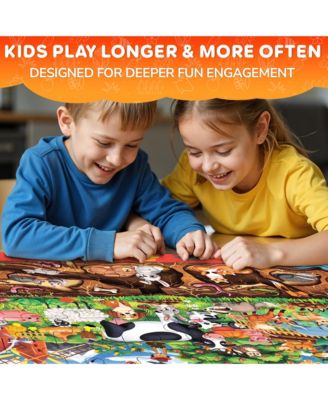2x3 FT Giant Search and Find Above & Beyond Floor Puzzle for Kids Ages 4-8